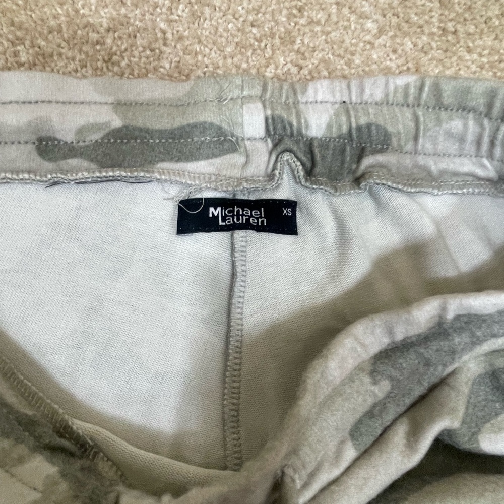 Michael Lauren green camo light weight joggers size XS - Picture 4 of 4